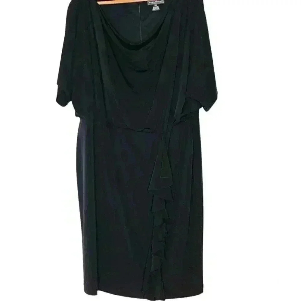 Jessica Howard v neck scoop neck sheath short sleeve dress 18w